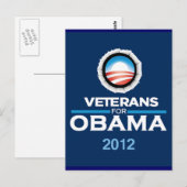 Carte postale Obama 2012 (Devant / Derrière)