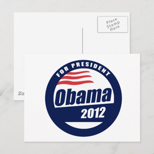 Carte Postale Obama 2012 (Devant / Derrière)