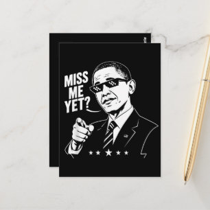 Carte Postale Obama 2028 Me Manque Encore Président 44 Drôle
