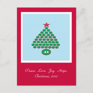 Carte postale Obama 44 Noël