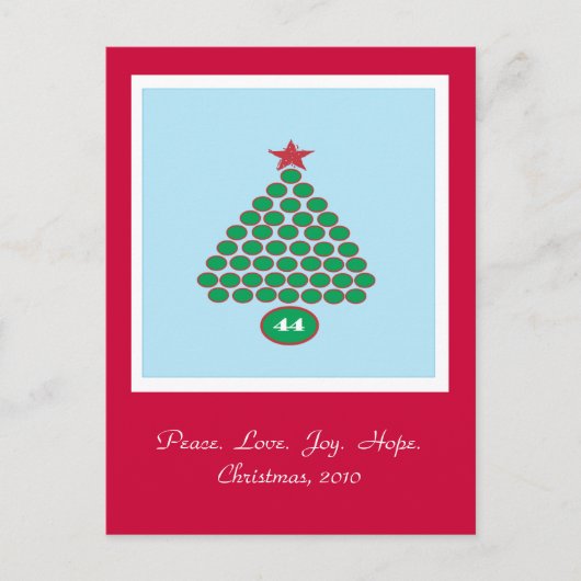 Carte postale Obama 44 Noël (Devant)