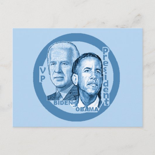 Carte postale Obama Biden (Devant)