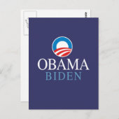 Carte Postale Obama Biden (Devant / Derrière)