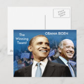 Carte Postale Obama Biden (Devant / Derrière)
