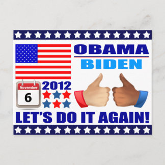 Carte Postale : Obama/Biden - Calendrier -Faites-l