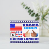 Carte postale : Obama/Biden - Calendrier - Leaders (Debout devant)