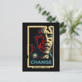 Carte Postale Obama change (Debout devant)