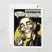 Carte Postale Obama chante ! (2012) (Devant / Derrière)