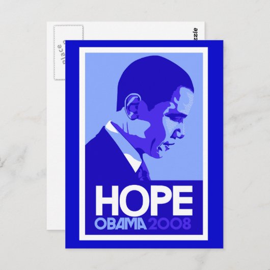 Carte postale Obama Hope (Devant / Derrière)