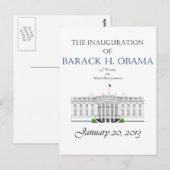Carte Postale Obama Inauguration 2013 (Devant / Derrière)