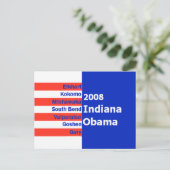 Carte postale Obama INDIANA (Debout devant)
