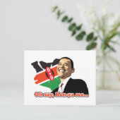 Carte Postale Obama Kenya (Debout devant)