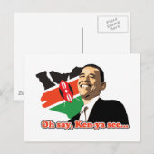 Carte Postale Obama Kenya (Devant / Derrière)