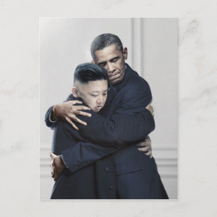 Carte Postale Obama Kim Jong Un L'Amour De La Corée Du Nord