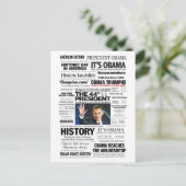 Carte Postale Obama : Le quarante-quatrième Président Headline (Debout devant)