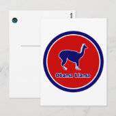Carte Postale Obama Llama (Devant / Derrière)