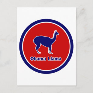 Carte Postale Obama Llama