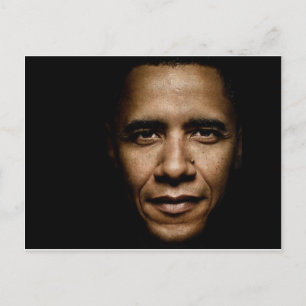 Carte Postale Obama-Noir