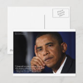 Carte Postale Obama "On Changing"" Cite De Sagesse Cadeaux Et Te (Devant / Derrière)