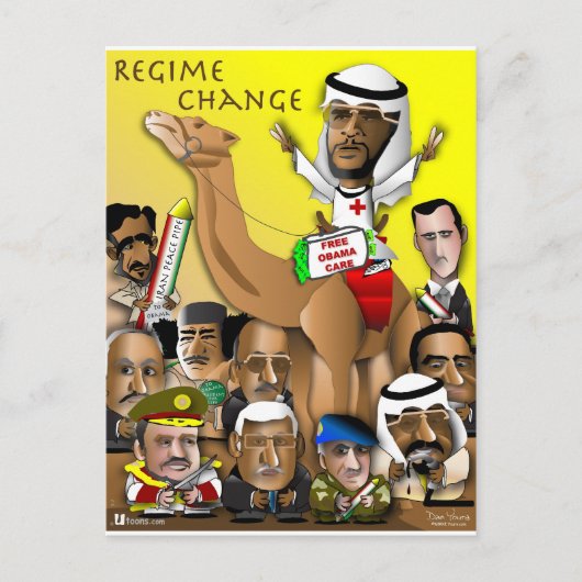 Carte Postale Obama politique brute (Devant)