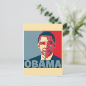 CARTE POSTALE OBAMA POP ART (Debout devant)
