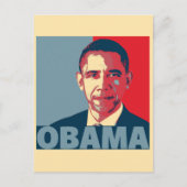 CARTE POSTALE OBAMA POP ART (Devant)