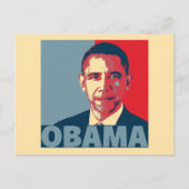 CARTE POSTALE OBAMA POP ART (Devant)