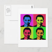 Carte Postale Obama Portrait (Devant / Derrière)