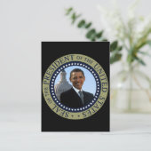 Carte Postale Obama Seal Gold (Debout devant)