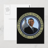 Carte Postale Obama Seal Gold (Devant / Derrière)