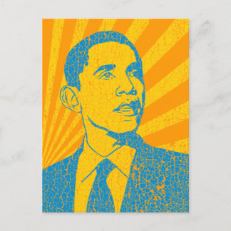 Carte Postale Obama Vintage
