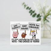 Carte postale Obama Vote (Debout devant)