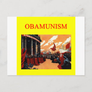 Carte Postale OBAMUNISME anti barack obama design
