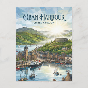 Carte Postale Oban, Écosse Royaume-Uni