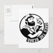 Carte Postale Obéissez à la barbe (Devant / Derrière)