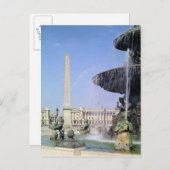 Carte Postale Obelisk, originally from Luxor, erected in 1836 (Devant / Derrière)