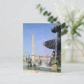 Carte Postale Obelisk, originally from Luxor, erected in 1836 (Debout devant)