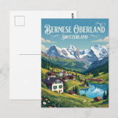 Carte Postale Oberland bernois Suisse (Devant / Derrière)