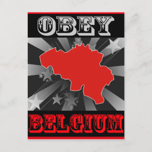 Carte Postale Obey Belgique