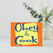 Carte Postale Obey Cook Kitchen dit : (Debout devant)