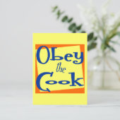 Carte Postale Obey Cook Kitchen dit : (Debout devant)