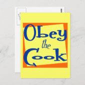 Carte Postale Obey Cook Kitchen dit : (Devant / Derrière)
