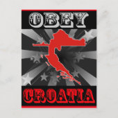 Carte Postale Obey Croatie (Devant)