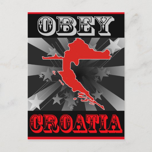 Carte Postale Obey Croatie (Devant)