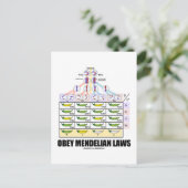 Carte Postale Obey Mendelian Laws (Dihybride Cross Peas) (Debout devant)