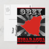 Carte Postale Obey Nicaragua (Devant / Derrière)