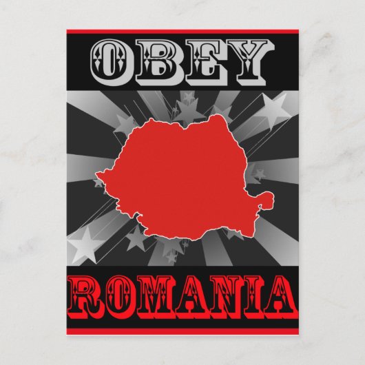 Carte Postale Obey Roumanie (Devant)