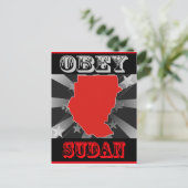 Carte Postale Obey Sudan (Debout devant)