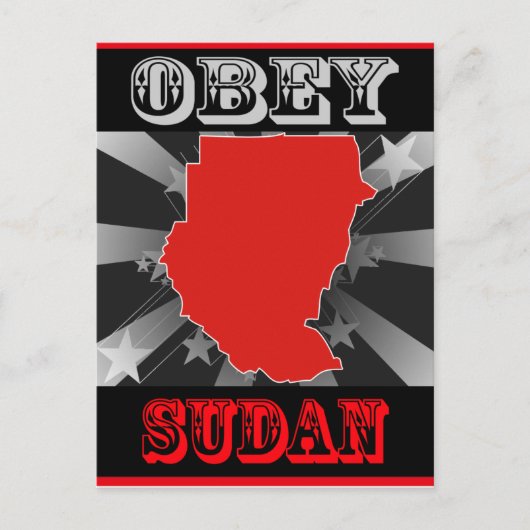 Carte Postale Obey Sudan (Devant)