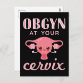 Carte Postale OBGYN à votre Cervix (Devant / Derrière)